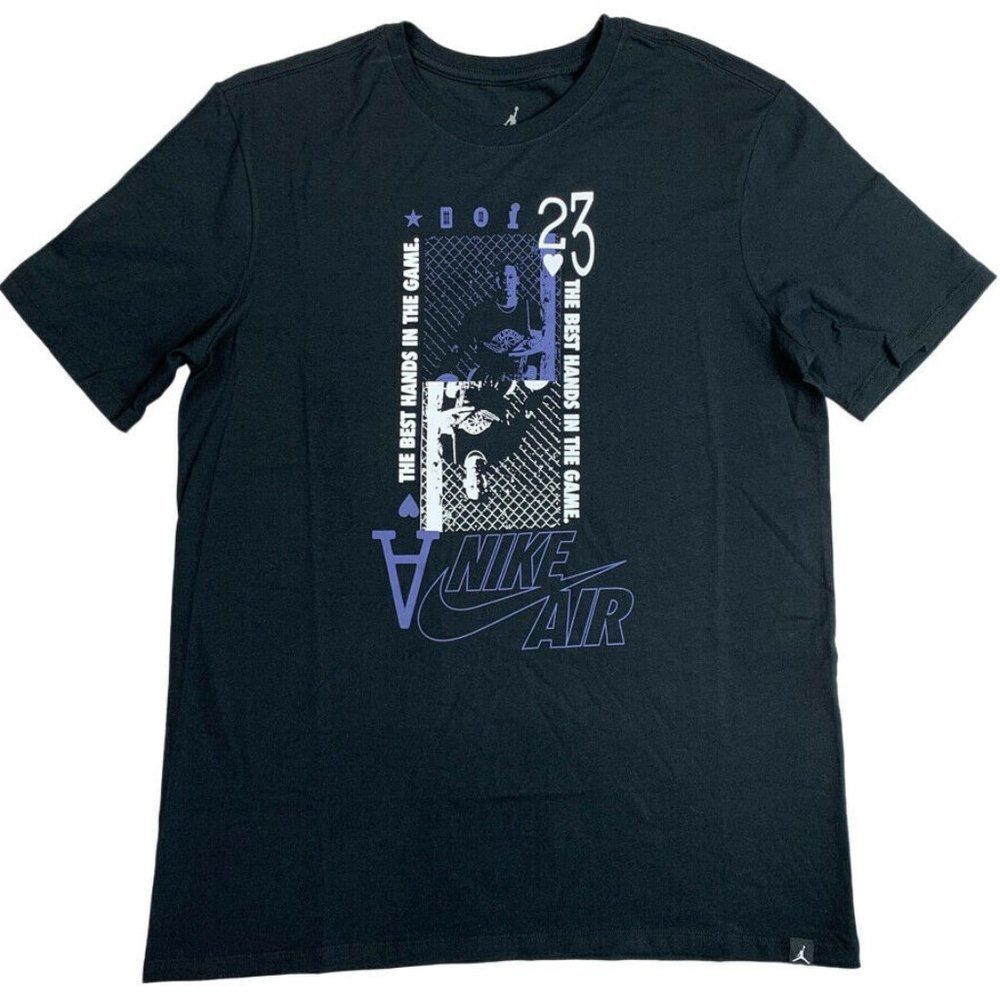 Nike Air Jordan Men's Black Short Sleeve T-Shirt